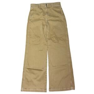 Joe's Jeans The Allana Wide Leg 33 Almond Wash Jeans